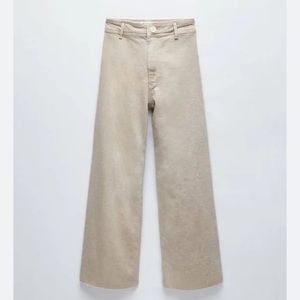 SOLD HIGH-WAISTED ZW MARINE STRAIGHT JEANS Stone size 6